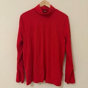 J.Crew Tissue Cotton Long Sleeve Turtleneck Top